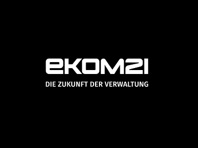 ekom21 — KGRZ Hessen branding design logo print typography vector website