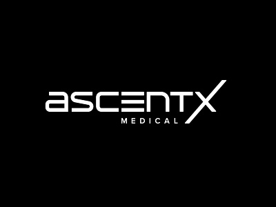 AscentX Medical Inc. / USA branding design logo minimal typography vector