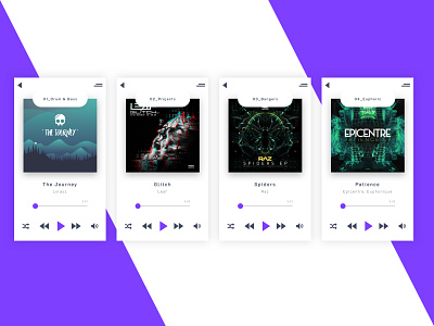 Music Application Concept app application concept design music ui ux web