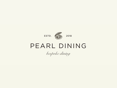 Logo Pearl Dining brand brandidentity branding inspire logotype restaurant vintage
