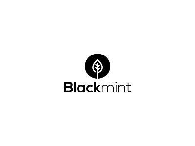 Logotype for BlackMint! brand brandidenty creativity illustrator inspiration inspire logo logotype minimalism mint nature vector