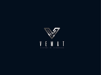 Logotype for Vemat! abstract brand brand identity branding design designed logo logo design logotype security technologies