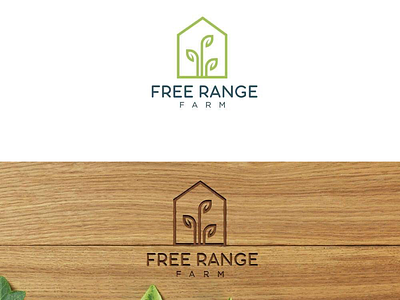 Logo Free Range Farm australia brand branding designer green logo logodesign logotype nature vector