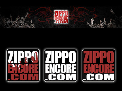 Zippo Encore logo advertising design graphic design logo