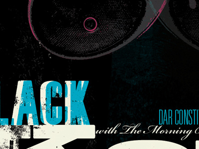 Proposed Poster for The Black Keys music poster typography