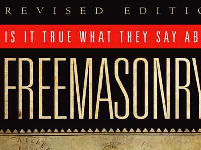 Is It True What They Say About Freemasonry? black book cover red typography