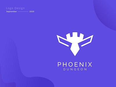 Phoenix Dungeon Logo brand brand design brand identity brand identity design branding branding agency branding concept branding design design dungeon logo logo design logodesign logos logotype phoenix phoenix logo ui ux website