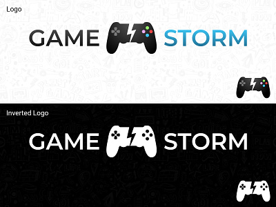 GameStorm - Gaming store logo art branding design designer games gaming gaminglogo icon logo playstation4 vector xbox