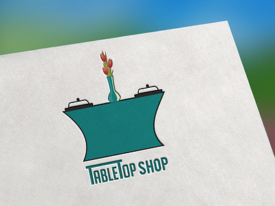 Logo 99 For Table Top Shop in Teal color