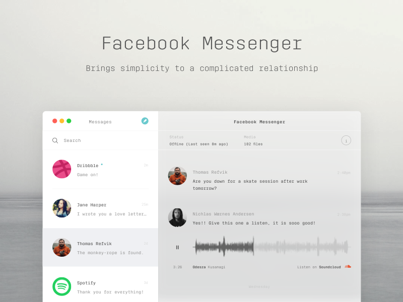 User messenger. Messenger UI. App UI Messenger.