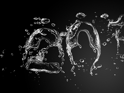 Annual Report 2011 illustration 2011 annual report bubbles bw illustration lettering numbers tbt typography water