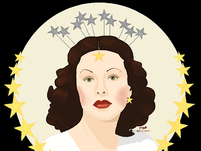 Hedy Lamarr - Ziegfeld Girl classic movie digital art digital painting film hedy lamarr illustration movie old hollywood