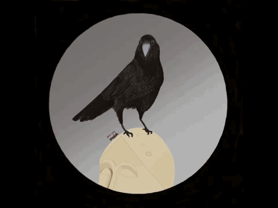 The Nevermore Raven animation digital art digital illustration digital paint