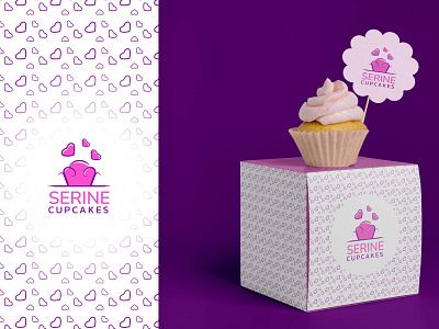 Logo Serine Cupcakes branding cupcake cupcakes design logo logo conception logo cupcakes logo design logo folio logo inspiration logos sweet sweets