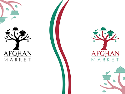 Afghan Market afghan branding design graphic design illustration infography logo logo conception logo design market brand market logo typography vector