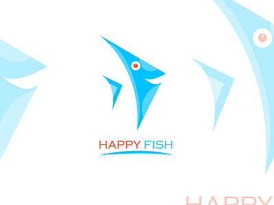 Logo Happy Fish branding illustration logo logo conception logo design logo design branding logo folio logo inspiration logos