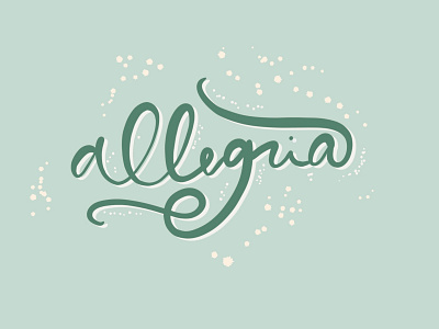 Allegria design font awesome font design freelance freelance designer graphic design illustration lettering lettering art procreate lettering typo typogaphy