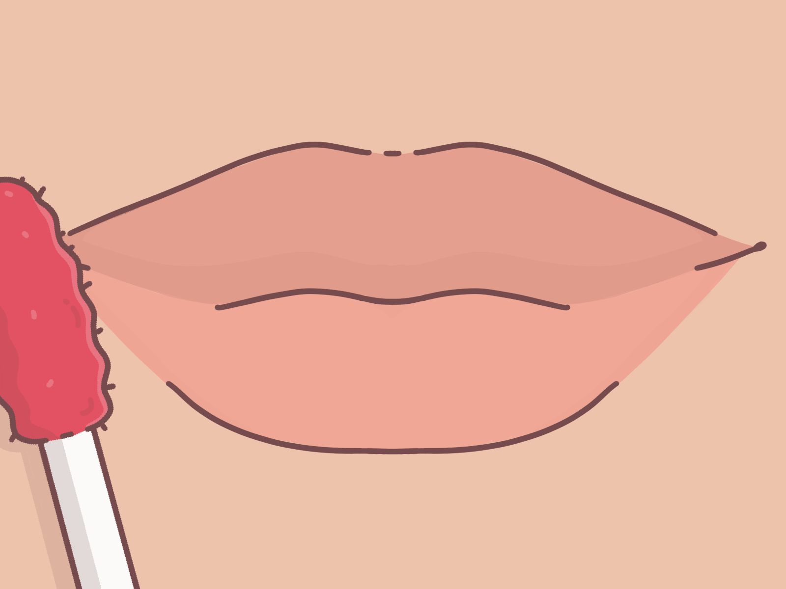 Lipgloss animation gif makeup