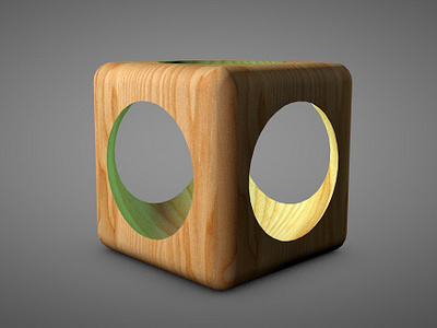 Cube Wood c4d cinema4d design freelance graphic graphic art graphic design graphicdesign maxon maxon3d maxonc4d render