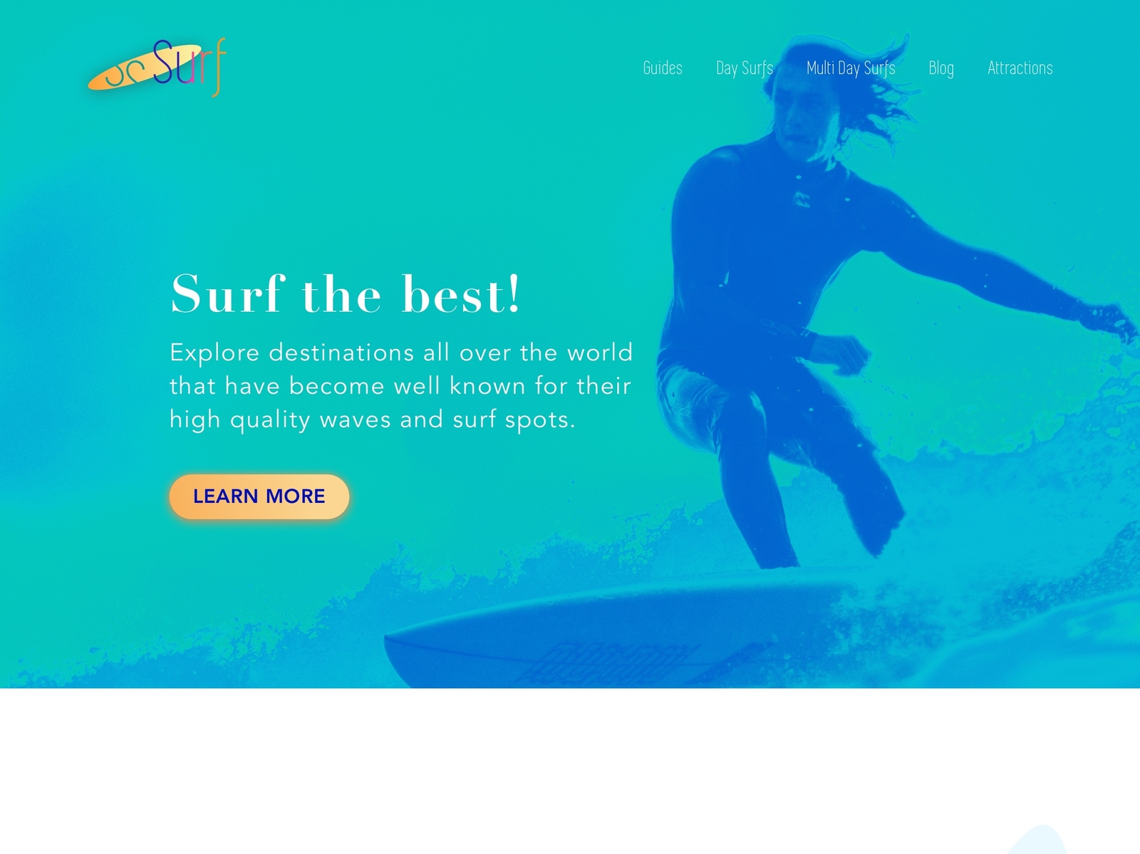 Surf site 2x by Joanna Katsifaraki on Dribbble