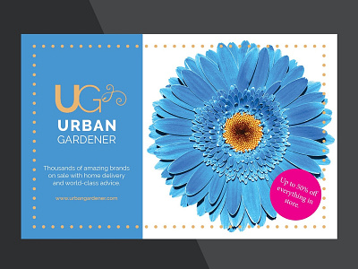 Urban Gardener artdirection blue branding clean design icon identity illustration illustrator logo minimal typography ui vector web website