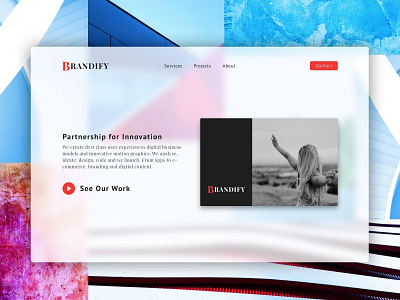 Brandify artdirection branding design illustration logo minimal typography ui ux vector website