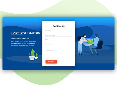 UI for the Contact Form