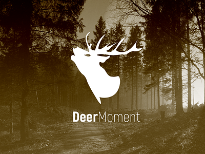 DeerMoment branding debutshot design dribbble flat illustration logo logo type