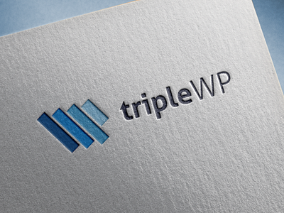 tripleWp blue brand branding cool design designer inspiration logo logos simple