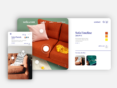 Sofa.com design icon identity minimal typography ui ux visual identity web website