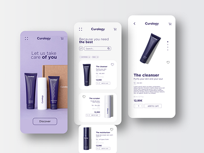 Curology refont mobile ui/ux