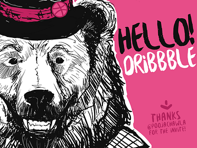Hello Dribbble characterdesign draw hellodribbble illustration