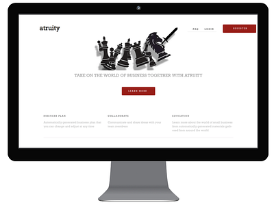 Atruity Homepage Mockup branding design ux ux design ux process
