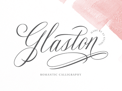 Glaston branding branding font calligraphy font clean cursive font design exlusive font invitation font logo font logo fonts penmaship romantic calligraphy typography wedding font