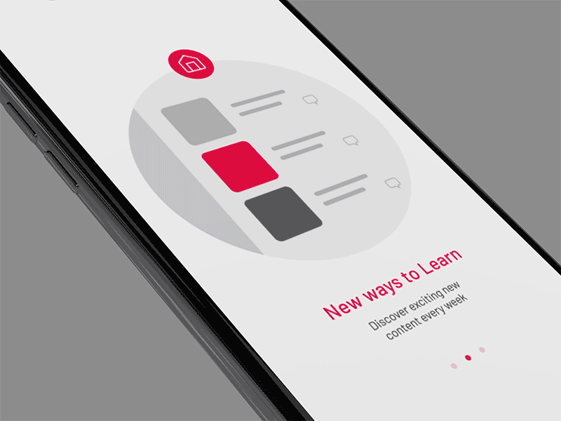 Onboarding animation for an App