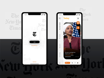 New York Times - Redesign App - Uplabs Challenge app design design design challenge human computer interaction ios app ui uplabs ux ux ui uxdesign
