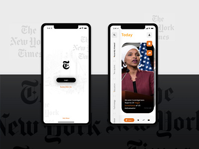 New York Times - Redesign App - Uplabs Challenge