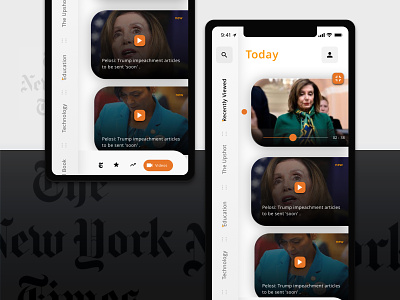 New York Times - Redesign App - Uplabs Challenge app design design human computer interaction ios app ios app design ui ux ux ui uxdesign uxui