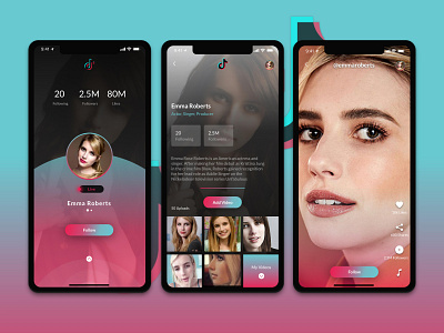 TikTok Redesign Challenge by Uplabs by Hrittika Bhowmick on Dribbble