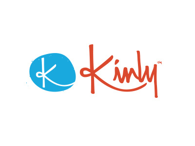 Kinlycolor application branding hand drawn logo