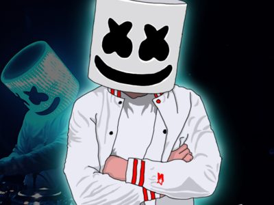 Marshmello drawing