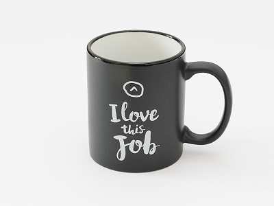 Coworking Login: Mug black coworking gadget job mug typography white work