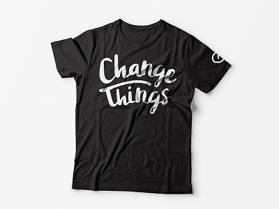 Enter: T-Shirt black change things design t-shirt typography