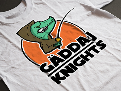 Gäddaj Knights illustration logo print