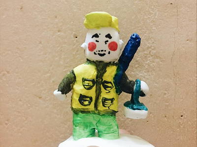 Iwao art clay claymation illustration sculpted