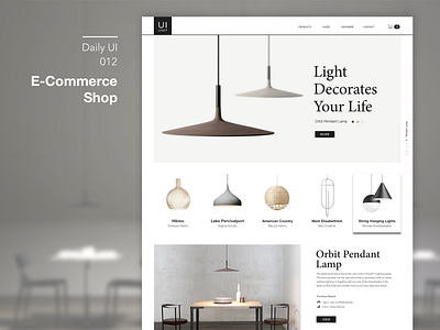 #012-E-Commerce Shop dailui daily daily 100 daily 100 challenge daily challange dailyui day12 e commerce shop light shop ui 100 ui100 ui100days