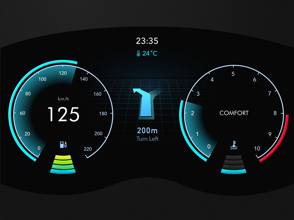 Day34 - Car Interface by Yi Jung Lai on Dribbble