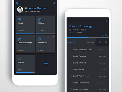 ＃042-ToDo List day42 todo list ui 100 ui100days