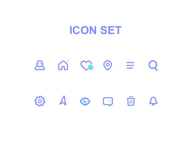 #055-Icon Set 055 clean color daily daily 100 daily 100 challenge daily challange dailyui day55 icon icon set iocns ui100 ui100days