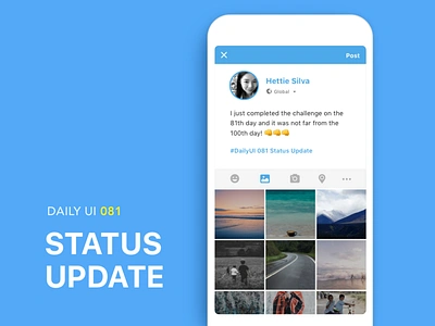 #081-Status Update 81 app dailui daily daily 100 daily 100 challenge daily challange dailyui day81 status status update ui 100 ui100 ui100days update ＃081